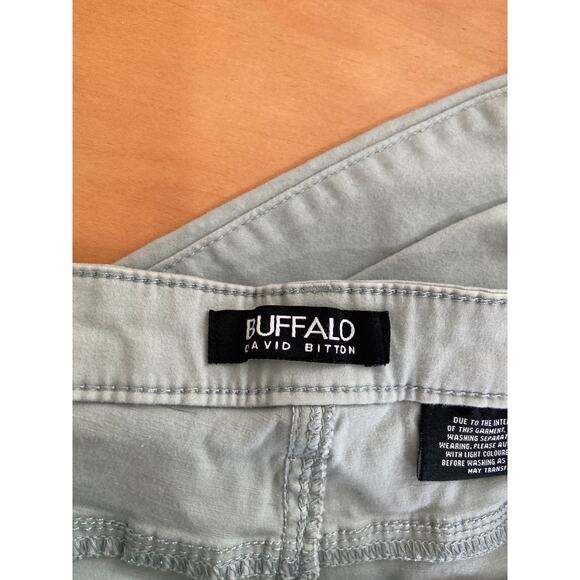 Buffalo David Bitton Size 10 Light Blue Jeans High Rise Soft Stretch Ankle Pants - Picture 2 of 10